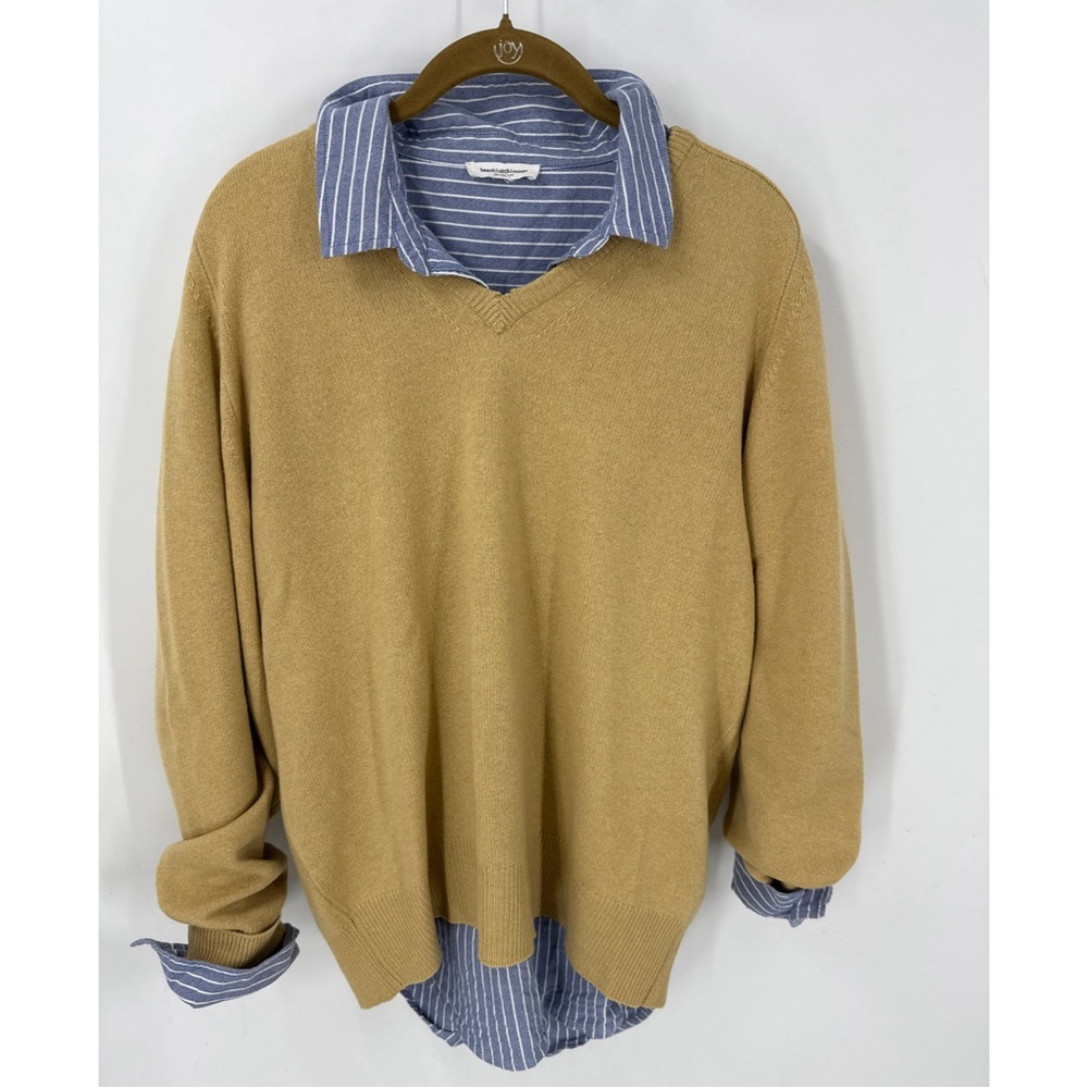 Alan Paine vintage 100% cashmere V-neck Sweater 42/L unisex